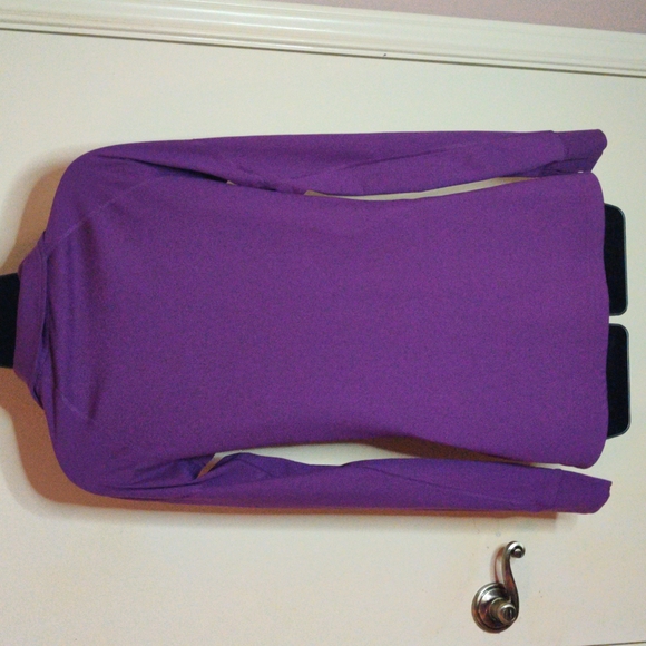 Adidas Climate Pullover Jacket Size S 8-10 Color Grape - Picture 2 of 6